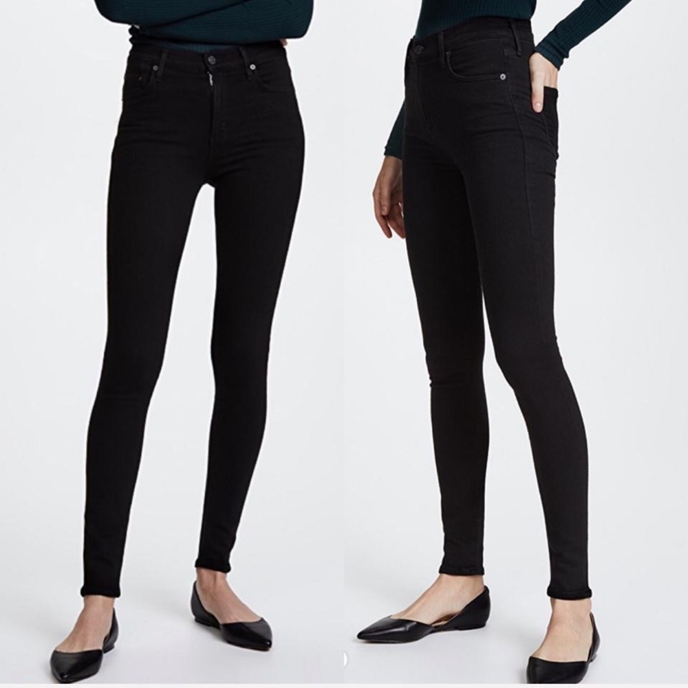 Citizens of Humanity Black High Rise Rocket Jeans